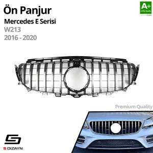 S-Dizayn Mercedes E-Class W213 Ön Panjur Krom GTR Model 2016-2020 thumb 2