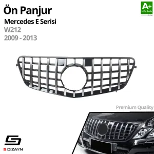 S-Dizayn Mercedes E-Class W212 Ön Panjur Krom GTR Model 2009-2013 thumb 2