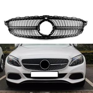 s-dizayn uyumlu Mercedes C-Class W205 Ön Panjur Parlak Siyah Piano Black Diamond Model 2019 Üzeri modelleri DRS Tuning'de. Kaliteli malzeme, hızlı kargo ve