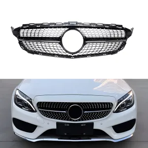 s-dizayn uyumlu Mercedes C-Class W205 Ön Panjur Parlak Siyah Piano Black Diamond Model 2015-2018 modelleri DRS Tuning'de. Kaliteli malzeme, hızlı kargo ve
