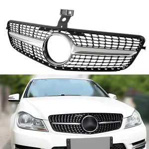S-Dizayn Mercedes C-Class W204 Ön Panjur Krom Diamond Model 2007-2014 thumb 1