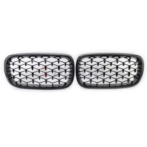 S-Dizayn Bmw X5 F15/F16 Ön Panjur Böbrek Parlak Siyah Piano Black Diamond Model 2014-2016 thumb 3