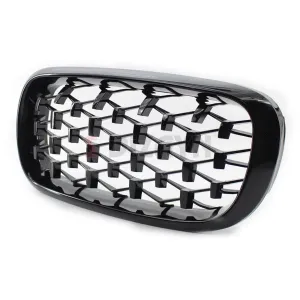 S-Dizayn Bmw X5 F15/F16 Ön Panjur Böbrek Parlak Siyah Piano Black Diamond Model 2014-2016 thumb 4
