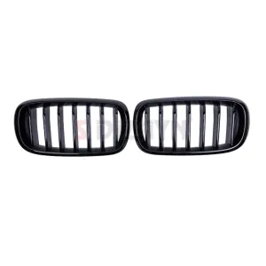 S-Dizayn Bmw X5 F15/F16 Ön Panjur Böbrek Parlak Siyah Piano Black Düz Model 2014-2016 thumb 3
