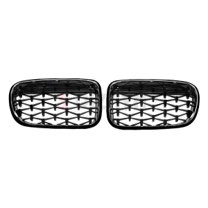 S-Dizayn Bmw X3 F25 Ön Panjur Böbrek Parlak Siyah Piano Black Diamond Model 2011-2013 thumb 3