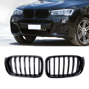 BMW X3 2010-2017 (F25) uyumlu F25 Ön Panjur Böbrek Parlak Siyah Piano Black Düz Model 2011-2013 modelleri DRS Tuning'de. Kaliteli malzeme, hızlı kargo ve