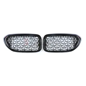 S-Dizayn Bmw 5 Serisi G30/G38 Ön Panjur Böbrek Parlak Siyah Çerçeveli Krom Diamond Model 2017 Üzeri thumb 3