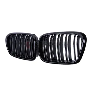 S-Dizayn Bmw 5 Serisi E39 Ön Panjur Böbrek Parlak Siyah Piano Black M5 Model 1996-2003 thumb 3