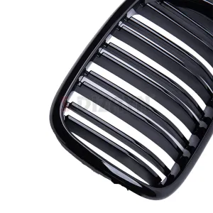 S-Dizayn Bmw 5 Serisi E39 Ön Panjur Böbrek Parlak Siyah Piano Black M5 Model 1996-2003 thumb 5