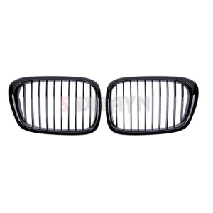 S-Dizayn Bmw 5 Serisi E39 Ön Panjur Böbrek Parlak Siyah Piano Black Düz Model 1996-2003 thumb 3