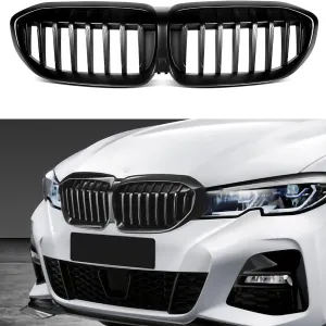 S-Dizayn Bmw 3 Serisi G20/G28 Ön Panjur Böbrek Parlak Siyah Piano Black Düz Model 2017 Üzeri thumb 1
