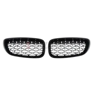 S-Dizayn Bmw 3 Serisi GT F34 GT Ön Panjur Böbrek Parlak Siyah Çerçeveli Krom Diamond Model 2012-2017 thumb 3