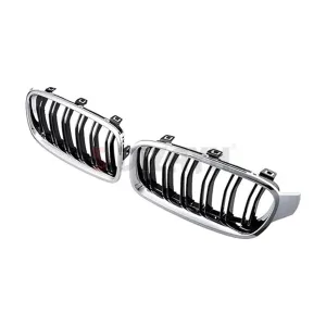 S-Dizayn Bmw 3 Serisi F30/F31/F35 Ön Panjur Böbrek Parlak Krom M3 Model 2012-2017 thumb 4