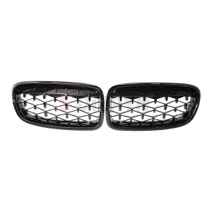S-Dizayn Bmw 3 Serisi F30/F31/F35 Ön Panjur Böbrek Parlak Siyah Piano Black Diamond Model 2012-2017 thumb 3