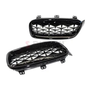 S-Dizayn Bmw 3 Serisi F30/F31/F35 Ön Panjur Böbrek Parlak Siyah Piano Black Diamond Model 2012-2017 thumb 4