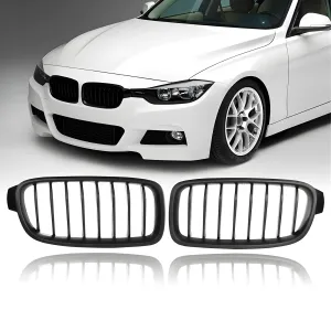 BMW 3 Serisi 2011-2019 (F30) uyumlu F30/F31/F35 Ön Panjur Böbrek Parlak Siyah Piano Black 8'li Düz Model 2012-2017 modelleri DRS Tuning'de. Kaliteli malzeme,