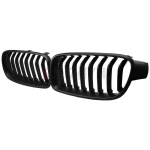 S-Dizayn Bmw 3 Serisi F30/F31/F35 Ön Panjur Böbrek Parlak Siyah Piano Black 8'li Düz Model 2012-2017 thumb 3