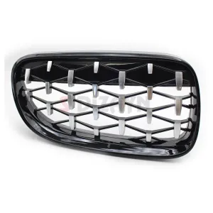 S-Dizayn Bmw 3 Serisi Coupe E92/E93 Coupe Ön Panjur Böbrek Parlak Siyah Çerçeveli Krom Diamond Model 2010-2014 thumb 5