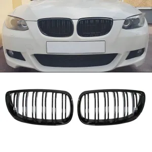 BMW 3 Serisi 2004-2013 (E92) uyumlu E92/E93 Ön Panjur Böbrek Parlak Siyah Piano Black M3 Model 2006-2009 modelleri DRS Tuning'de. Kaliteli malzeme, hızlı kargo