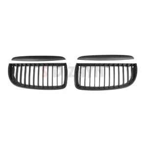 S-Dizayn Bmw 3 Serisi E90/E91 Ön Panjur Böbrek Parlak Siyah Piano Black Düz Model 2005-2008 thumb 3