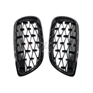 S-Dizayn Bmw 3 Serisi E46 Ön Panjur Böbrek Parlak Siyah Piano Black Diamond Model 2002-2005 thumb 4