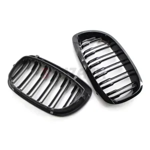 S-Dizayn Bmw 3 Serisi E46 Coupe Ön Panjur Böbrek Parlak Siyah Piano Black M3 Model 2002-2005 thumb 5