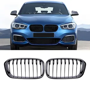 BMW 1 Serisi 2011-2019 (F20) uyumlu F20/F21 Ön Panjur Böbrek Parlak Siyah Piano Black Düz Model 2015-2019 modelleri DRS Tuning'de. Kaliteli malzeme, hızlı