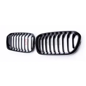 S-Dizayn Bmw 1 Serisi F20/F21 Ön Panjur Böbrek Parlak Siyah Piano Black Düz Model 2015-2019 thumb 4