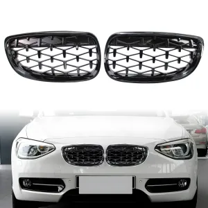 BMW 1 Serisi 2011-2019 (F20) uyumlu F20/F21 Ön Panjur Böbrek Parlak Siyah Piano Black Diamond Model 2011-2015 modelleri DRS Tuning'de. Kaliteli malzeme, hızlı
