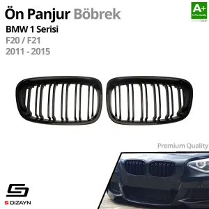 S-Dizayn Bmw 1 Serisi F20/F21 Ön Panjur Böbrek Parlak Siyah Piano Black M1 Model 2011-2015 thumb 2