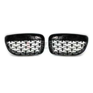 S-Dizayn Bmw 1 Serisi E81/E87 Ön Panjur Böbrek Parlak Siyah Piano Black Diamond Model 2008-2012 thumb 3