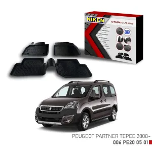 Peugeot Partner Tepee Için Uyumlu -2008 3D Paspas