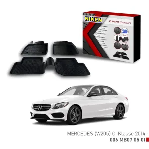 Mercedes (W 205) Için Uyumlu C-Klasse -2014 3D Paspas