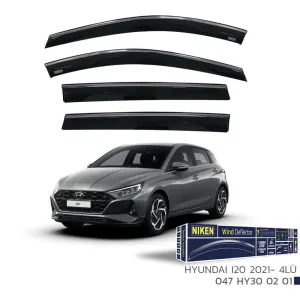 Hyundai İ20 Uyumlu Kromlu Cam Rüzgarlığı 2021- Niken Parça thumb 1