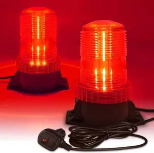 7 fonksiyonlu tepe lambası çakarlı mıknatıslı dikey model 12-30v kırmızı / LAIK537-2 thumb 2
