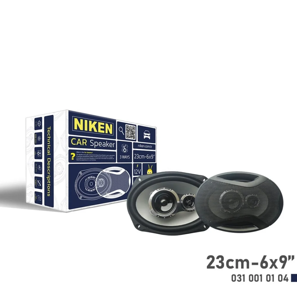 23 Cm Uyumlu 6.9İnç 180 At Niken Araç Hoparlörü (1 Adet) Parça