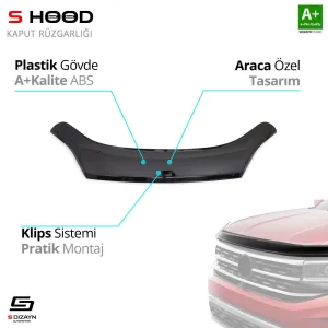S-Dizayn Peugeot Uyumlu Boxer ABS Plastik Kaput Rüzgarlığı 2014 Üzeri A+Kalite ParçaDRS Tuning kalitesiyle tanışın! Özel olarak Peugeot  model araçlar için üret