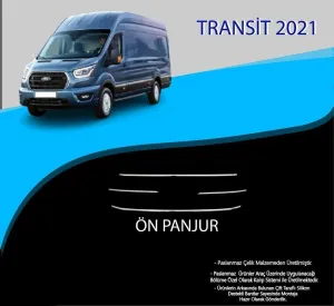 Ford Transit Uyumlu 2021 Krom Ön Panjur 4 Parça. Parça Transit (2019+)DRS Tuning kalitesiyle tanışın! Özel olarak Ford  model araçlar için üretilen bu ürün, oto