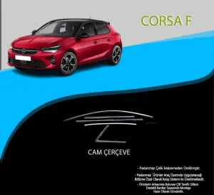 Opel Corsa Uyumlu F Krom Cam Çerçevesi 10 Parça Corsa F (2019+)DRS Tuning kalitesiyle tanışın! Özel olarak Opel  model araçlar için üretilen bu ürün, otomobilin
