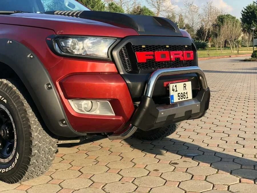 Ford Ranger Uyumlu Raptor Ön Tampon Koruma Demiri 2023+ Poliüretan Pwt15 Parça