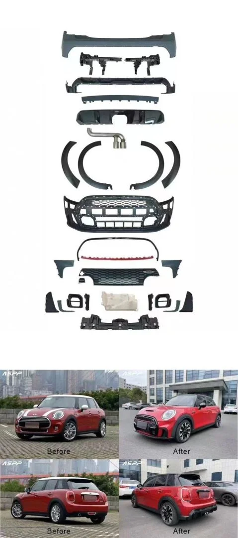 Cooper F55 Uyumlu İçin (4 Kapı) Jcw Body Kit - Makyajlı Görünüm Full Set Parça
