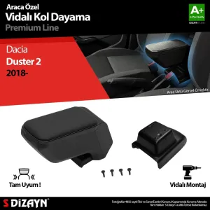 Dacia Duster 2 Kol Dayama Kolçak Abs Vidalı Siyah 2018-2023 A+Kalite