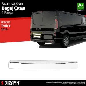 S-Dizayn Renault Trafic Krom Bagaj Çıtası (Çift Kapılı) 2014-2020Araca &Ouml;zel Krom Aksesuar&Uuml;r&uuml;n &Ouml;zellikleri:Krom &uuml;r&uuml;nler ara&ccedil;