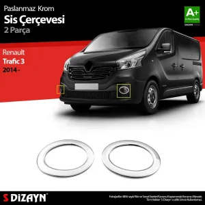 S-Dizayn Renault Trafic Krom Sis Farı Çerçevesi 2 Prç. 2014-2020Araca &Ouml;zel Krom Aksesuar&Uuml;r&uuml;n &Ouml;zellikleri:Krom &uuml;r&uuml;nler ara&ccedil; 
