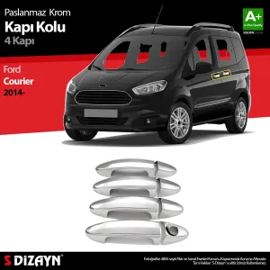 S-Dizayn Ford Courier Krom Kapı Kolu 4 Kapı 2014-2022Araca &Ouml;zel Krom Aksesuar&Uuml;r&uuml;n &Ouml;zellikleri:Krom &uuml;r&uuml;nler ara&ccedil; &uuml;zerin