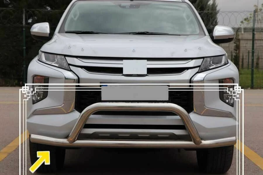 Mitsubishi L200 Uyumlu Ön Koruma Krom FaceOff Chrome 2007-2014 Pst15 Parça