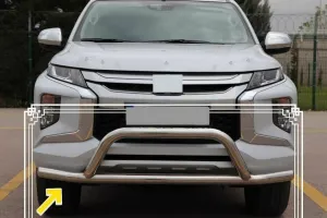 Mitsubishi L200 Uyumlu Ön Koruma Krom FaceOff Chrome 2007-2014 Pst15 Parça