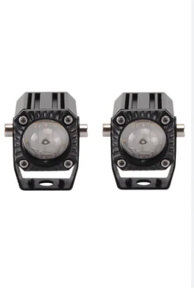 Offroad sis lambası beyaz-sarı 5.5 cm x 3.5 cm x 3.5 cm  10w 12-80v set / LASS348