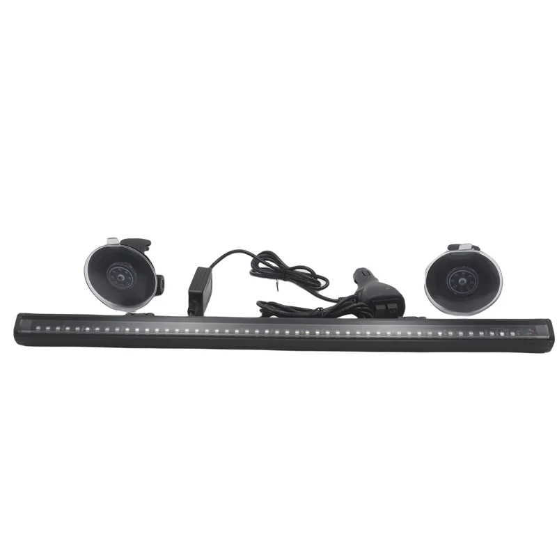 Çakar lamba 12-32v esnek model 44cm vantuzlu çakarlı mavi-kırmızı / LAPA544