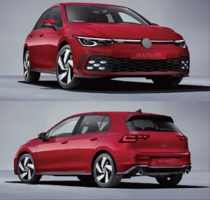 Golf 8 Uyumlu Gti Body Kit (Full Set) Parça thumb 2